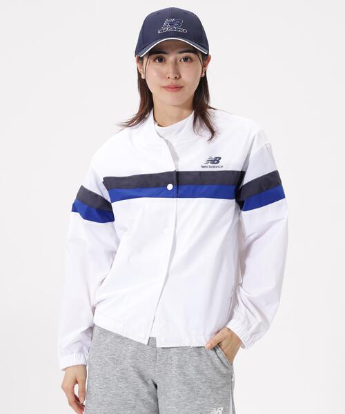 New Balance Golf(ニューバランスゴルフ)の「【new balance golf】リブカラーブルゾン (WOMENS)(ブルゾン・レディース・ホワイト/ブルー系その他2・LARGE/SMALL/MEDIUM)」の2枚目の写真