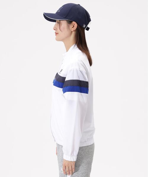 New Balance Golf(ニューバランスゴルフ)の「【new balance golf】リブカラーブルゾン (WOMENS)(ブルゾン・レディース・ホワイト/ブルー系その他2・LARGE/SMALL/MEDIUM)」の3枚目の写真