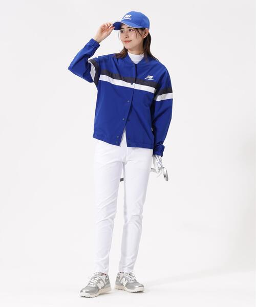 New Balance Golf(ニューバランスゴルフ)の「【new balance golf】リブカラーブルゾン (WOMENS)(ブルゾン・レディース・ホワイト/ブルー系その他2・LARGE/SMALL/MEDIUM)」の14枚目の写真