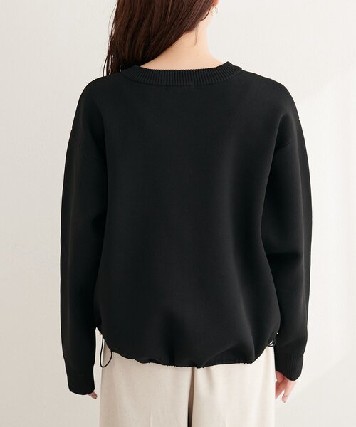 natural couture(ナチュラルクチュール)の「ニットジップブルゾン(ブルゾン・レディース・オフホワイト/ベージュ/ブラック/サックスブルー・FREE)」の16枚目の写真