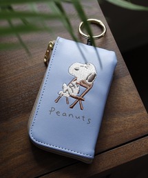 はぴだんぶい×PEZ(ペッツ) ×ear】本革/カラビナ付きパス＆キーケース