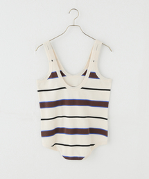 plage | 《一部店舗・WEB限定》TANC TOKYO / タンクトウキョウ PIQUET BORDER TANK ロンパース(タンクトップ)