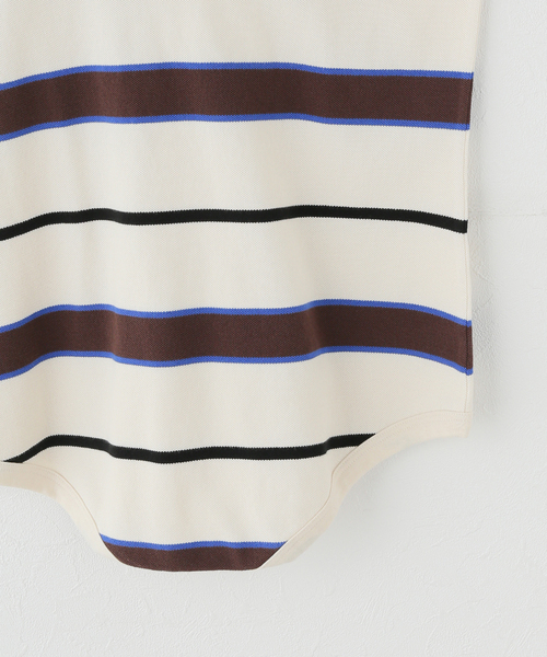 plage（プラージュ）の「《一部店舗・WEB限定》TANC TOKYO / タンクトウキョウ PIQUET BORDER TANK ロンパース（タンクトップ・レディース・アイボリー・FREE）」の4枚目の写真