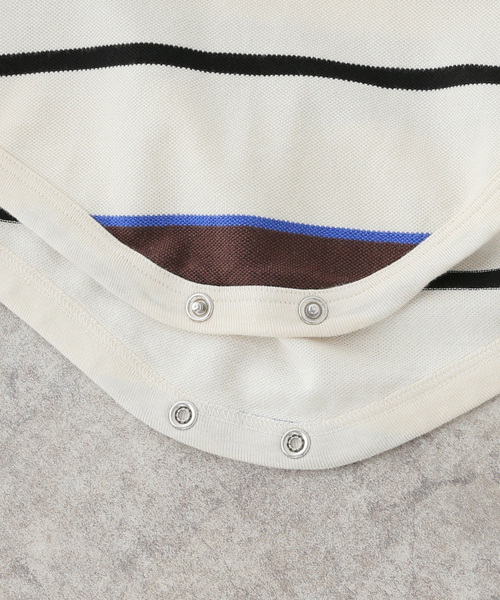 plage（プラージュ）の「《一部店舗・WEB限定》TANC TOKYO / タンクトウキョウ PIQUET BORDER TANK ロンパース（タンクトップ・レディース・アイボリー・FREE）」の5枚目の写真