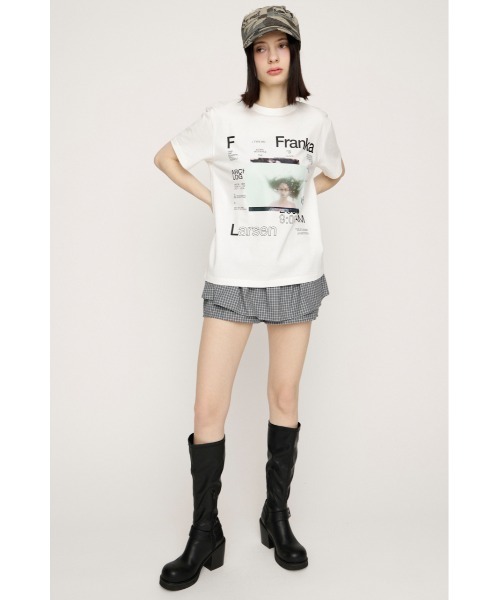 SLY(スライ)の「【SNSで話題!】PHOTO LOGO 2 SIZE T/SH フォトロゴツーサイズTSIZE T/SH フォトロゴツーサイズTシャツ 春服 夏服(Tシャツ/カットソー・レディース・イエロー/杢グレー/ホワイト・1/2)」の6枚目の写真
