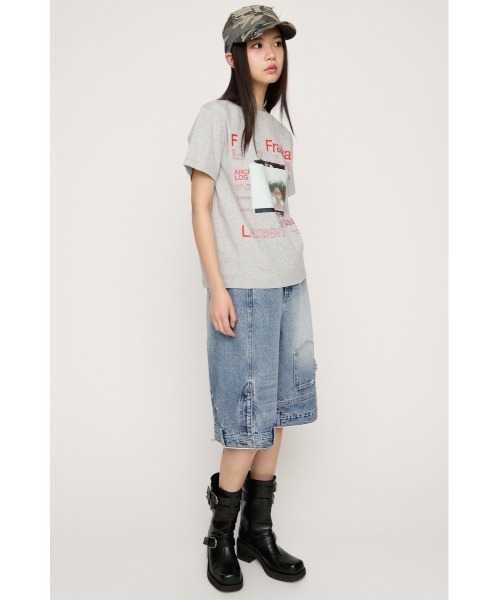 SLY(スライ)の「【SNSで話題!】PHOTO LOGO 2 SIZE T/SH フォトロゴツーサイズTSIZE T/SH フォトロゴツーサイズTシャツ 春服 夏服(Tシャツ/カットソー・レディース・イエロー/杢グレー/ホワイト・1/2)」の14枚目の写真