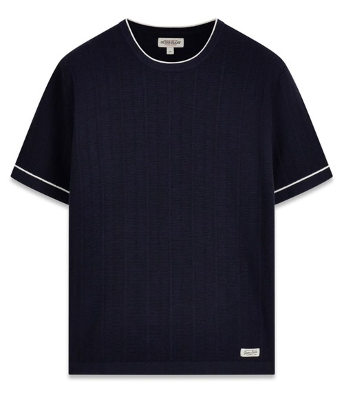 GUESS JEANS(ゲスジーンズ)の「GUESS JEANS Stitched Sweater セーター(ニット/セーター・メンズ・オフホワイト/グリーン/ネイビー・X-LARGE/LARGE/MEDIUM/SMALL/XX-LARGE)」の7枚目の写真