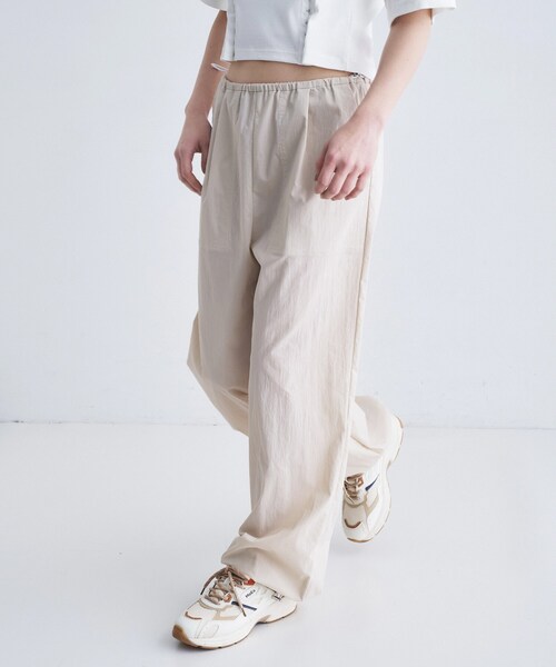CODE A（コードエー）の「drawcord utility pants（その他パンツ・レディース・チャコール/ベージュ系その他5・38/36）」の3枚目の写真