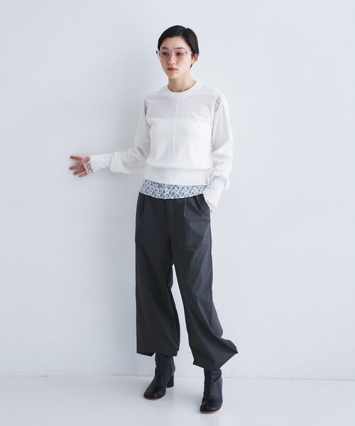 CODE A（コードエー）の「drawcord utility pants（その他パンツ・レディース・チャコール/ベージュ系その他5・38/36）」の16枚目の写真
