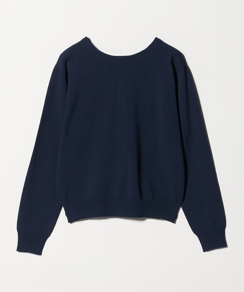A DAY IN THE LIFE UNITED ARROWS（アデイインザライフユナイテッドアローズ）の「フェイクパールボタン 2WAY Vネックニット ‐ウォッシャブル‐＜A DAY IN THE LIFE＞（ニット/セーター・レディース・ネイビー/ライトグレー/ライトブルー/オリーブ・FREE）」の18枚目の写真
