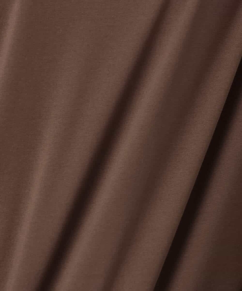 MK MICHEL KLEIN(エムケーミッシェルクラン)の「シルケット天竺リラックスカットソー/接触冷感/洗える(Tシャツ/カットソー・レディース・ターコイズブルー/ブラウン/ホワイト・38)」の5枚目の写真