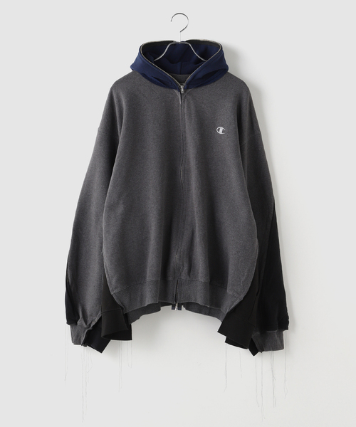 DISCOVERED(ディスカバード)の「DISCOVERED / ディスカバード Band Tee Dolman Zip Hoodie(パーカー・メンズ・ブラック・FREE)」の1枚目の写真