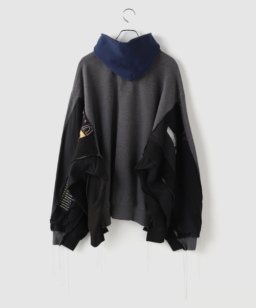 DISCOVERED(ディスカバード)の「DISCOVERED / ディスカバード Band Tee Dolman Zip Hoodie(パーカー・メンズ・ブラック・FREE)」の2枚目の写真