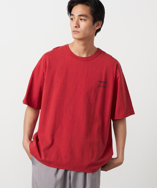 Purple&Yellow(パープルアンドイエロー)の「バックプリント フロスト半袖Tシャツ(Tシャツ/カットソー・メンズ・ブルー/ブラック/レッド/ホワイト・MEDIUM/LARGE/SMALL)」の4枚目の写真