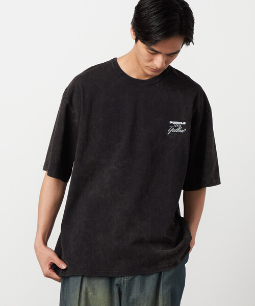 Purple&Yellow(パープルアンドイエロー)の「バックプリント フロスト半袖Tシャツ(Tシャツ/カットソー・メンズ・ブルー/ブラック/レッド/ホワイト・MEDIUM/LARGE/SMALL)」の12枚目の写真