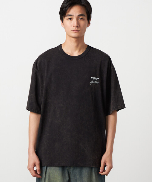 Purple&Yellow(パープルアンドイエロー)の「バックプリント フロスト半袖Tシャツ(Tシャツ/カットソー・メンズ・ブルー/ブラック/レッド/ホワイト・MEDIUM/LARGE/SMALL)」の20枚目の写真