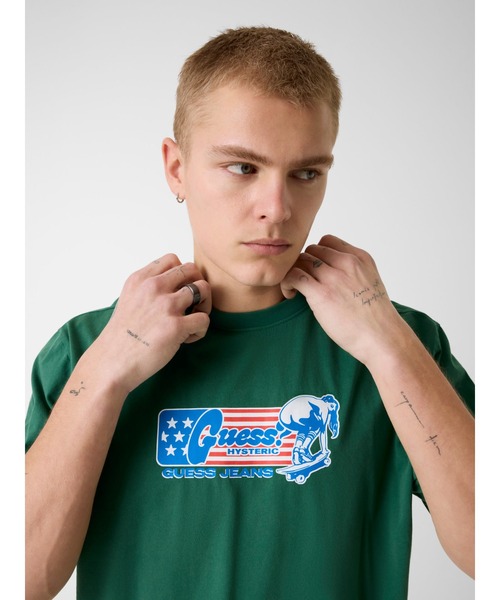 GUESS JEANS × HYSTERIC GLAMOUR Skater Tee 半袖Tシャツ | GUESS(ゲス
