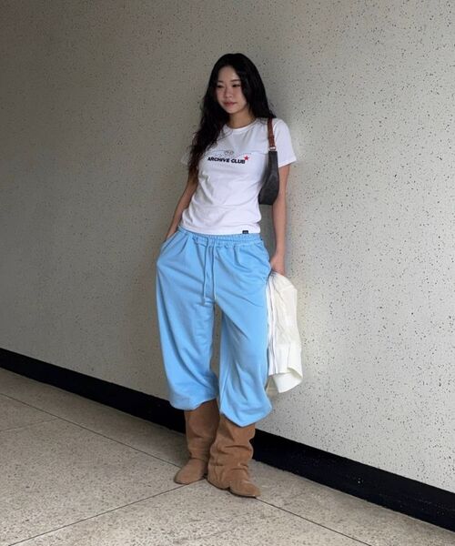 PEID（ペイド）の「PD レイニングスリムフィット半袖Tシャツブラック（Tシャツ/カットソー・レディース・ブラック・2/3/1）」の6枚目の写真