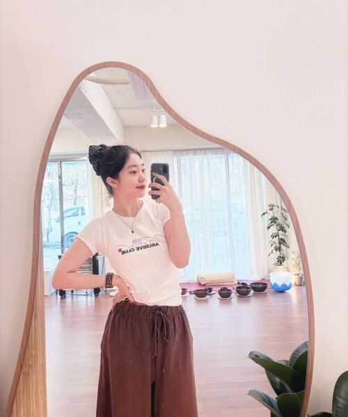 PEID（ペイド）の「PD レイニングスリムフィット半袖Tシャツブラック（Tシャツ/カットソー・レディース・ブラック・2/3/1）」の8枚目の写真