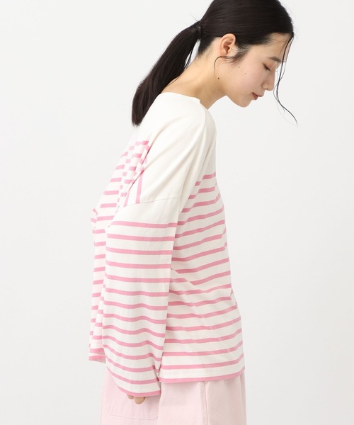 studio CLIP（スタディオクリップ）の「《natural by clip》コットンパネルボーダーゆるプルオーバー（Tシャツ/カットソー・レディース・その他2/ブルー/その他1・FREE）」の13枚目の写真