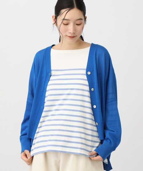 studio CLIP（スタディオクリップ）の「《natural by clip》コットンパネルボーダーゆるプルオーバー（Tシャツ/カットソー・レディース・その他2/ブルー/その他1・FREE）」の15枚目の写真