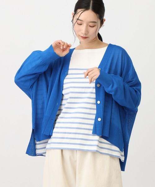 studio CLIP（スタディオクリップ）の「《natural by clip》コットンパネルボーダーゆるプルオーバー（Tシャツ/カットソー・レディース・その他2/ブルー/その他1・FREE）」の16枚目の写真