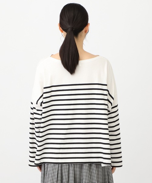 studio CLIP（スタディオクリップ）の「《natural by clip》コットンパネルボーダーゆるプルオーバー（Tシャツ/カットソー・レディース・その他2/ブルー/その他1・FREE）」の19枚目の写真