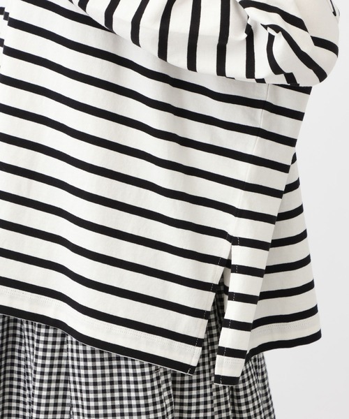 studio CLIP（スタディオクリップ）の「《natural by clip》コットンパネルボーダーゆるプルオーバー（Tシャツ/カットソー・レディース・その他2/ブルー/その他1・FREE）」の22枚目の写真