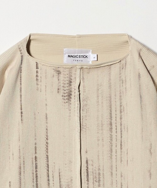 MAGIC STICK（マジックスティック）の「＜MAGIC STICK＞MATRIX RIB ロングスリーブ Tシャツ（Tシャツ/カットソー・メンズ・オフホワイト・L/M）」の3枚目の写真