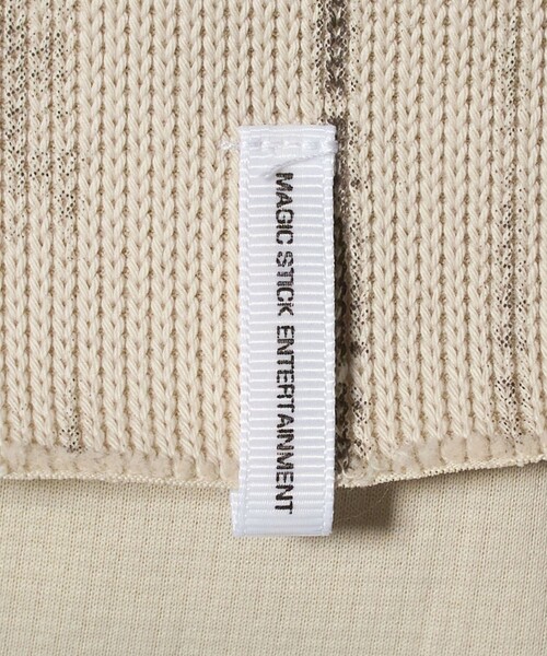 MAGIC STICK（マジックスティック）の「＜MAGIC STICK＞MATRIX RIB ロングスリーブ Tシャツ（Tシャツ/カットソー・メンズ・オフホワイト・L/M）」の7枚目の写真
