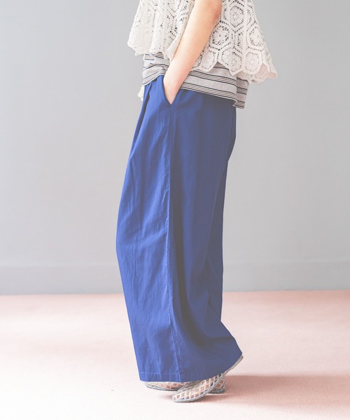 niko and...（ニコアンド）の「DRYイージーワイドパンツ（その他パンツ・レディース・チャコール/ブルー/ボルドー/ベージュ・MEDIUM/LARGE）」の4枚目の写真