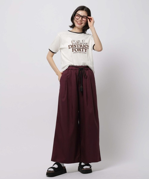 niko and...（ニコアンド）の「DRYイージーワイドパンツ（その他パンツ・レディース・チャコール/ブルー/ボルドー/ベージュ・MEDIUM/LARGE）」の14枚目の写真