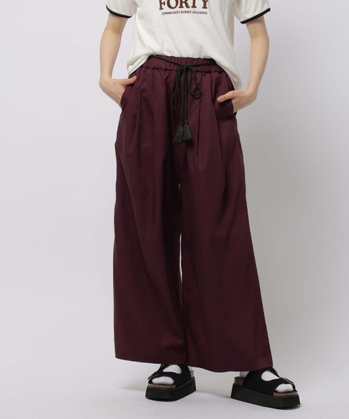 niko and...（ニコアンド）の「DRYイージーワイドパンツ（その他パンツ・レディース・チャコール/ブルー/ボルドー/ベージュ・MEDIUM/LARGE）」の16枚目の写真