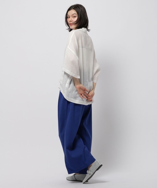 niko and...（ニコアンド）の「DRYイージーワイドパンツ（その他パンツ・レディース・チャコール/ブルー/ボルドー/ベージュ・MEDIUM/LARGE）」の18枚目の写真