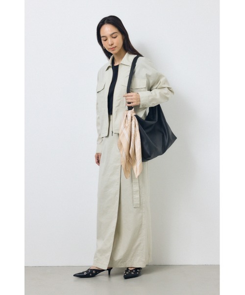 AZUL by moussy(アズールバイマウジー)の「ペイズリー柄スカーフ(バンダナ/スカーフ・レディース・ミント/ライトベージュ・FREE)」の5枚目の写真