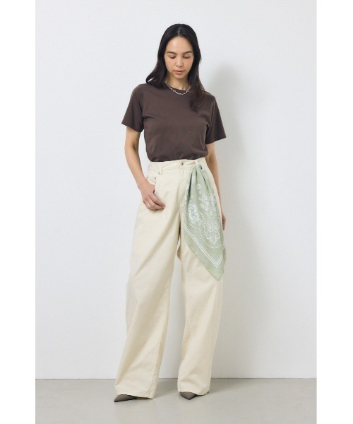 AZUL by moussy(アズールバイマウジー)の「ペイズリー柄スカーフ(バンダナ/スカーフ・レディース・ミント/ライトベージュ・FREE)」の12枚目の写真