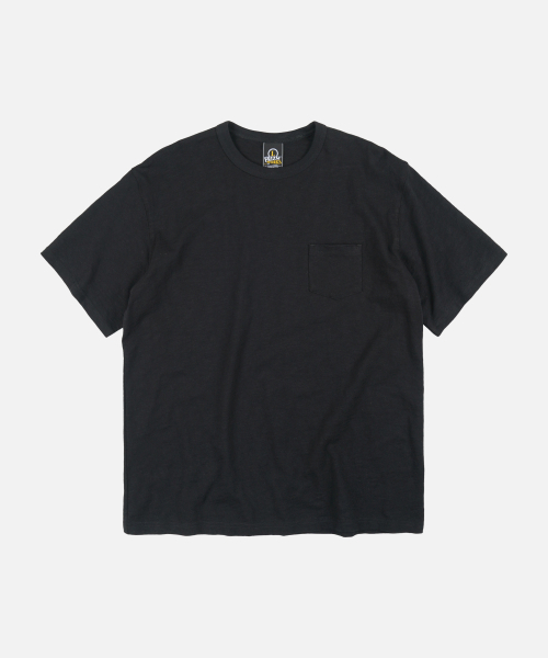 FRIZMWORKS(フリズムワークス)の「SLUB POCKET HALF TEE _ BLACK(Tシャツ/カットソー・メンズ・その他・LARGE/MEDIUM/SMALL/X-LARGE)」の1枚目の写真