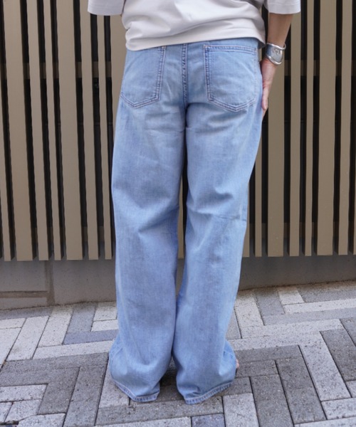 upperhights（アッパーハイツ）の「upper hights（アッパーハイツ）THE LAZY NIECE MID-RISE/ワイド/ライトオンス（デニムパンツ・レディース・ブルー/ブルー系その他3・24/23/25/22）」の7枚目の写真