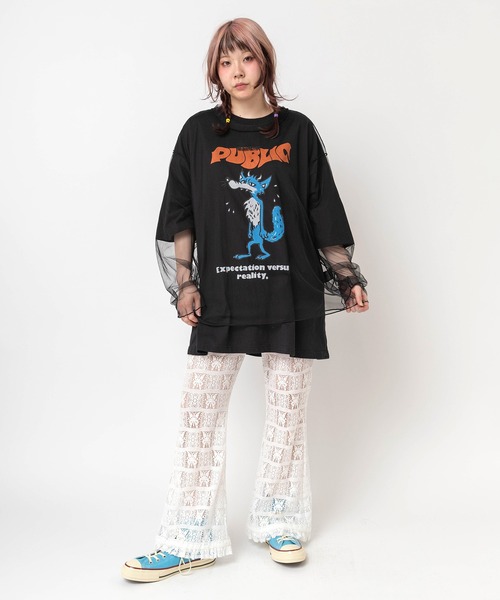 RNA(アールエヌエー)の「R4473 レースフレアパンツ(その他パンツ・レディース・グリーン/ホワイト/ブラック・MEDIUM)」の13枚目の写真