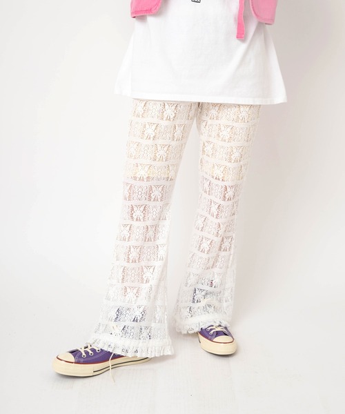 RNA(アールエヌエー)の「R4473 レースフレアパンツ(その他パンツ・レディース・グリーン/ホワイト/ブラック・MEDIUM)」の4枚目の写真