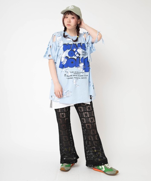 RNA(アールエヌエー)の「R4473 レースフレアパンツ(その他パンツ・レディース・グリーン/ホワイト/ブラック・MEDIUM)」の14枚目の写真