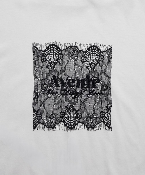 LIAN（リアン）の「【UVカット＆接触冷感】レースレイヤードロゴTシャツ（Tシャツ/カットソー・レディース・オフホワイト/チャコールグレー/ブラック・FREE）」の19枚目の写真