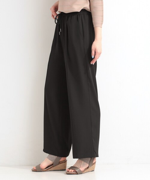 SHOO・LA・RUE（シューラルー）の「【ひんやり/UV/S-LL/セットアップ可】さらさらぷるん イージーワイドパンツ（その他パンツ・レディース・ブラック/チャコールグレー/レンガ・04/03/02/01）」の11枚目の写真