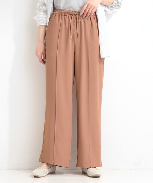 SHOO・LA・RUE（シューラルー）の「【ひんやり/UV/S-LL/セットアップ可】さらさらぷるん イージーワイドパンツ（その他パンツ・レディース・ブラック/チャコールグレー/レンガ・04/03/02/01）」の15枚目の写真