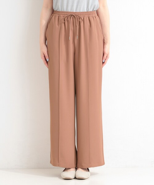 SHOO・LA・RUE（シューラルー）の「【ひんやり/UV/S-LL/セットアップ可】さらさらぷるん イージーワイドパンツ（その他パンツ・レディース・ブラック/チャコールグレー/レンガ・04/03/02/01）」の19枚目の写真