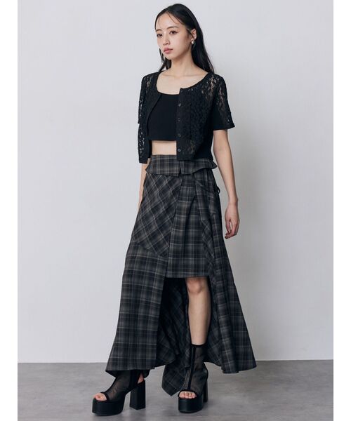 MURUA(ムルーア)の「レーシーアンサンブルトップス 夏服(アンサンブル・レディース・ブルー/ブラック/ホワイト・FREE)」の10枚目の写真