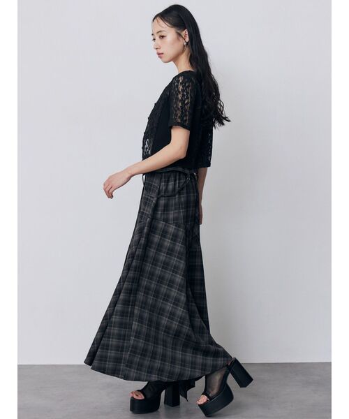 MURUA(ムルーア)の「レーシーアンサンブルトップス 夏服(アンサンブル・レディース・ブルー/ブラック/ホワイト・FREE)」の12枚目の写真