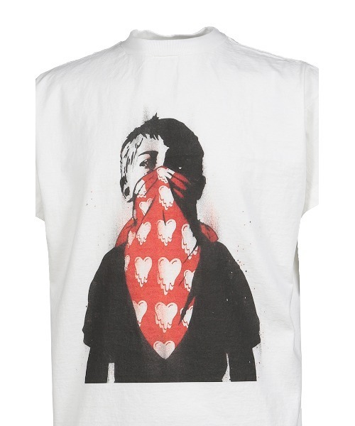 EMOTIONALLY UNAVAILABLE（エモーショナリー アンアベイラブル）の「EU DK MASK S/S TEE（Tシャツ/カットソー・メンズ・ホワイト・SMALL/X-SMALL/MEDIUM/LARGE）」の4枚目の写真