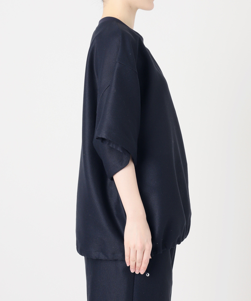 CALMER（カルメール）の「Mesh T-BLOUSE / メッシュTシャツブラウス（Tシャツ/カットソー・レディース・ネイビー・FREE）」の9枚目の写真