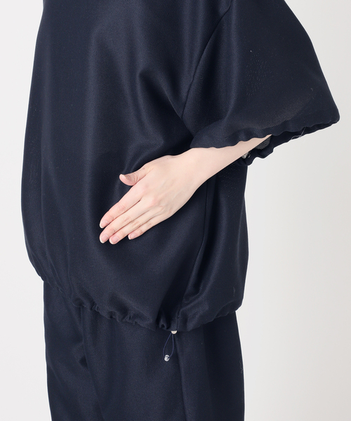 CALMER（カルメール）の「Mesh T-BLOUSE / メッシュTシャツブラウス（Tシャツ/カットソー・レディース・ネイビー・FREE）」の11枚目の写真